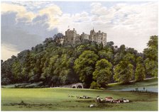 Dunster Castle, home of the Fownes-Luttrell family, Somerset, c1880. Artist: Unknown
