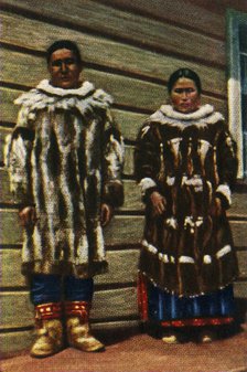 Inuit people from Alaska, northern USA, c1928.  Creator: Unknown.