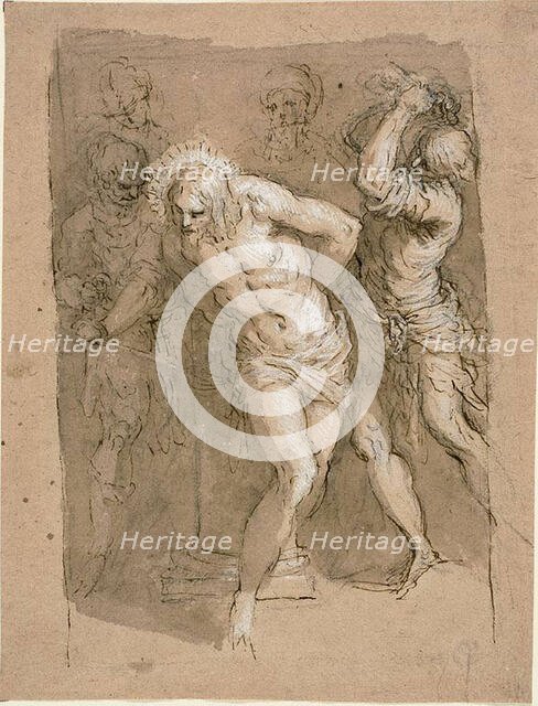 Study for the Flagellation of Christ, c.1602. Creator: Jacopo Palma.