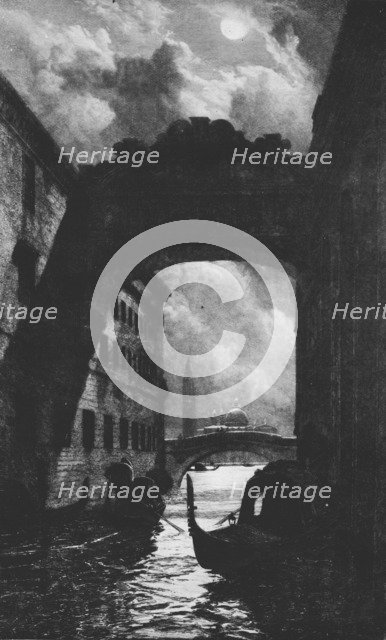 'The Bridge of Sighs', c1880, (1911). Artist: David Law.