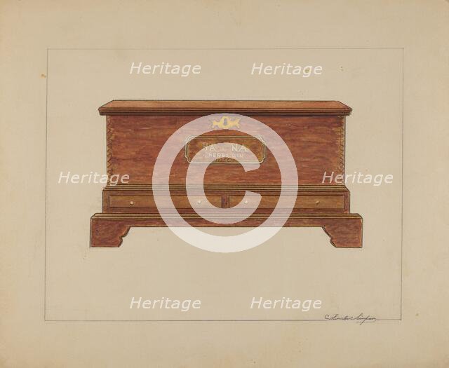 Chest, 1935/1942. Creator: Columbus Simpson.