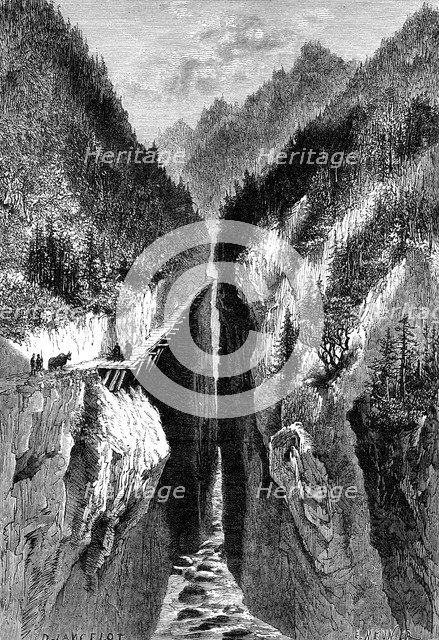 'The Lantzan-Kiang-Hogg's Gorge', c1890. Artist: Unknown