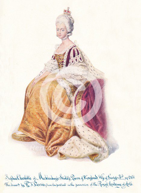 'Sophia Charlotte of Mecklenburgh Strellitz, Queen of England, Wife of George 3rd', 1911. Artist: Unknown.