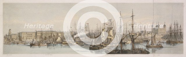 Billingsgate, Custom House and the Tower of London. Artist: Unknown