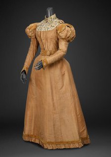 Dress (Bodice, Skirt), about 1892. Creator: Mme. De Latour.