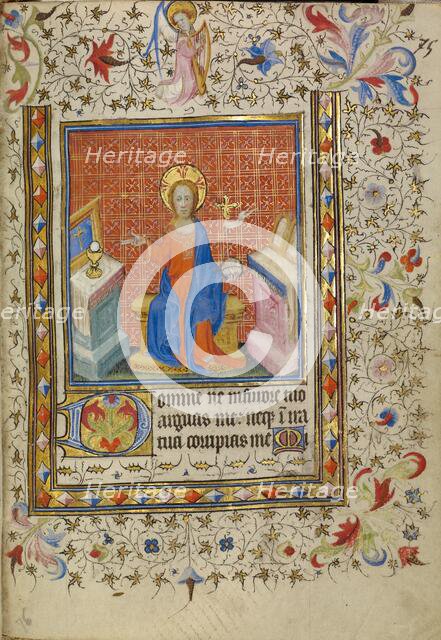 Christ in Majesty; Christ in Majesty between the Altars of the New and Old Law, about 1400-1410. Creator: Unknown.