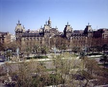 Barcelona Courthouse, designed by Enric Sagnier (1858-1931) and Josep Domenech i Estepà (1858-191…