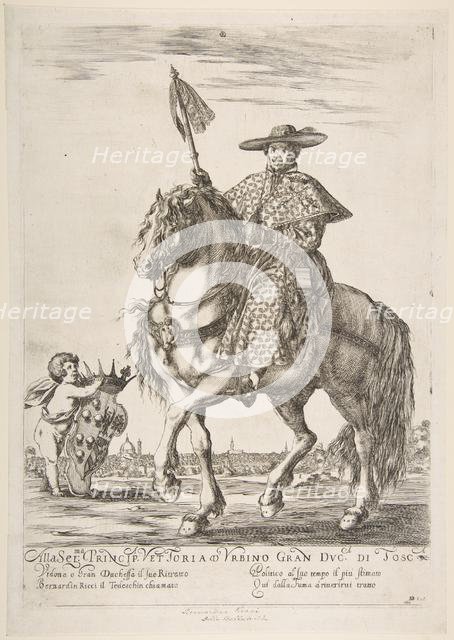 Portrait of Bernardino Ricci, 1637. Creator: Stefano della Bella.