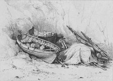 'On The Beach at Cromer', c1828. Creator: Edward William Cooke.