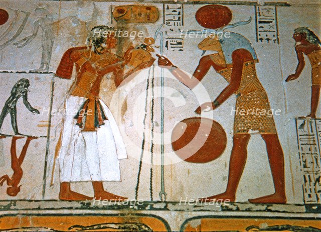 Frescoes from the tomb of Ramses IX.