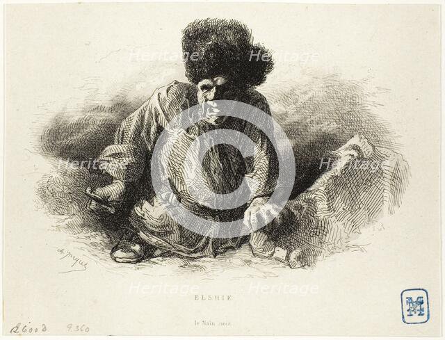 Elshie, the Black Dwarf, n.d. Creator: Charles Emile Jacque.
