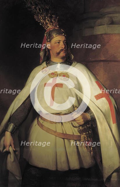 Archduke Leopold as a crusader, 1863. Creator: Friedrich von Amerling.