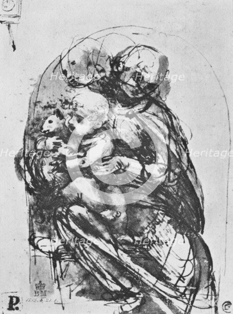 'Madonna and Child with a Cat', 1478-1481 (1945). Artist: Leonardo da Vinci.