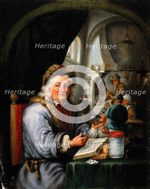 An alchemist in his laboratory, c1680s. Creator: Teniers, David, 1610-1690 (After).
