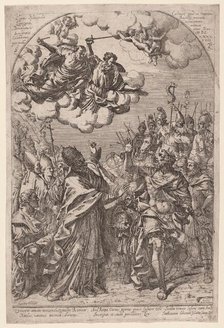 Attila at the Gates of Rome, 1649. Creator: Giovanni Battista Bracelli.