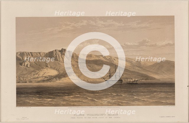 View of the Vorontsov's Palace, 1855. Artist: Simpson, William (1832-1898)