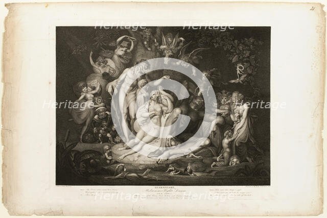 Titania's Awakening, 1803. Creator: Thomas Ryder.