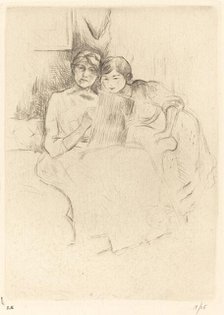 The Drawing Lesson, 1888/1890. Creator: Berthe Morisot.