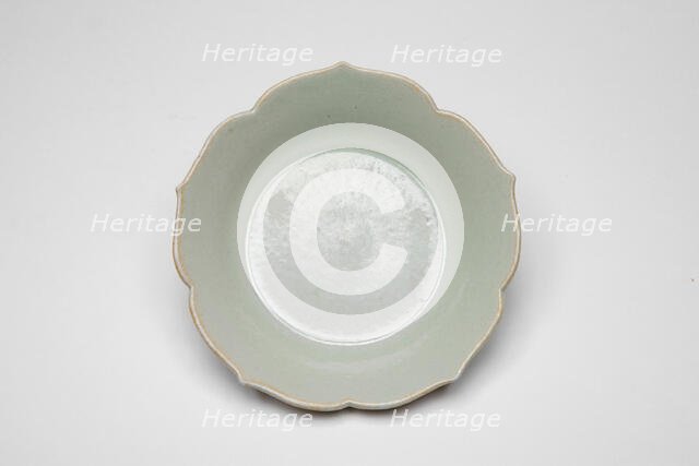 Pair of Foliate-Rimmed Dish, Five Dynasties period (907-960) or Northern Song dynasty, 10th century. Creator: Unknown.