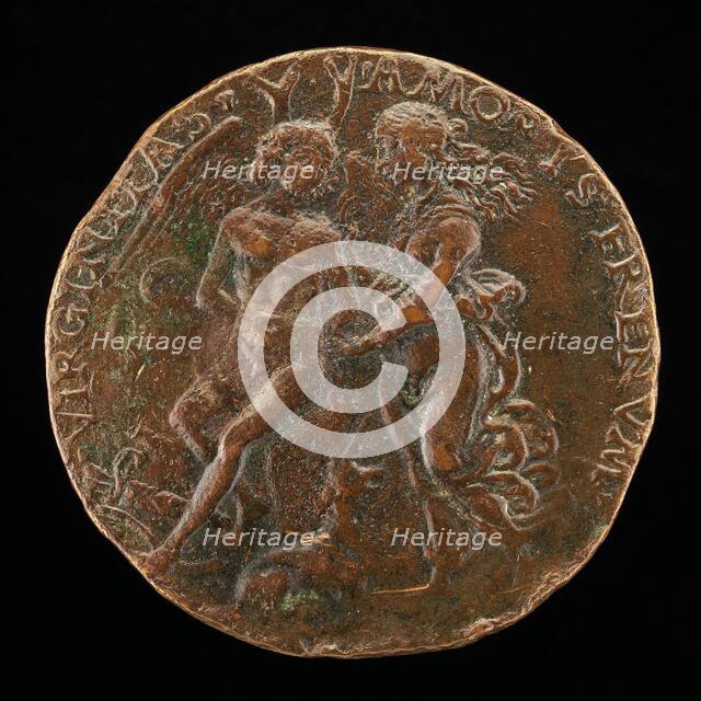 Virginity Tying Love to a Tree [reverse], c. 1495. Creator: Unknown.