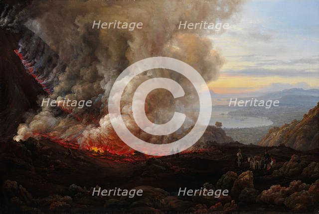 An Eruption of Vesuvius, 1824. Creator: Johan Christian Dahl.