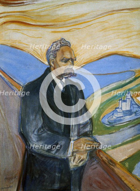 'Friedrich Nietzsche', 1906. Artist: Edvard Munch
