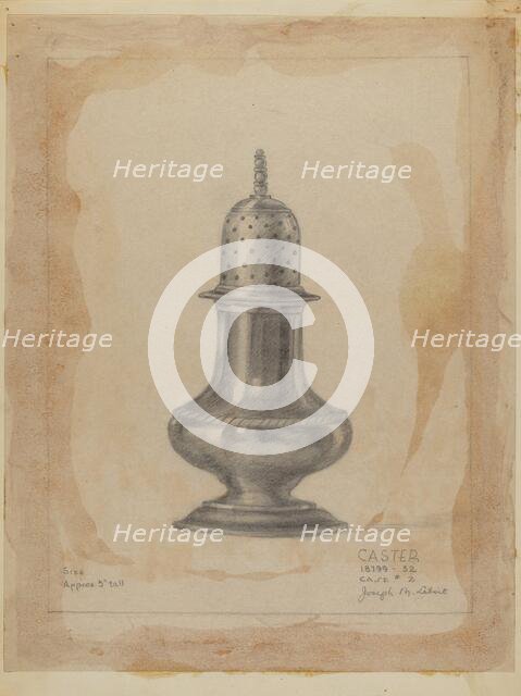 Silver Caster, 1935/1942. Creator: Joseph Leboit.