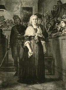 'Marie Antoinette Leaving the Revolutionary Tribunal', 1793, (1890).   Creator: Unknown.