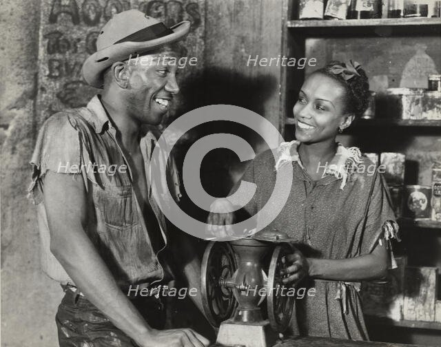 Shine Sommers, played by Louis Sharp, "doin' himself some good", 1936. Creator: Milton Meltzer.