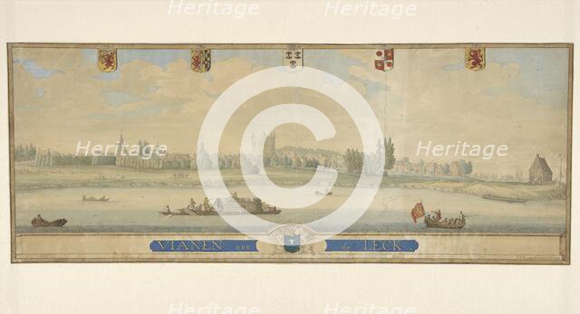 Vianen on the Leck, 1739. Creator: J. van Kamp.