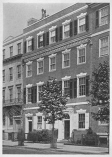 Entrance front, house of Miss Anne Morgan, Sutton Place, New York City, 1924. Artist: Unknown.