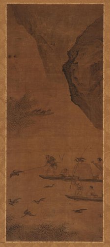 Fishing with Cormorants, Qing dynasty, 17th century. Creator: Unknown.