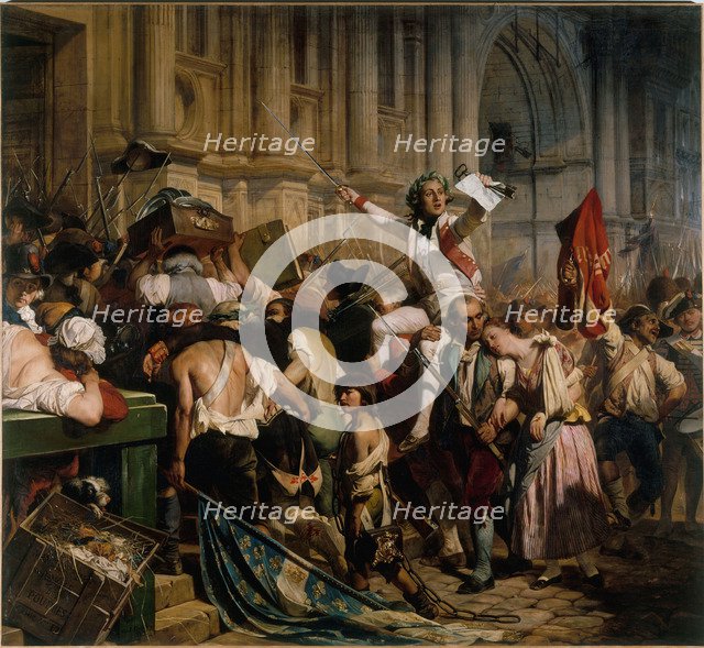 The Vanquishers of the Bastille before the Hôtel de Ville, July 14, 1789.