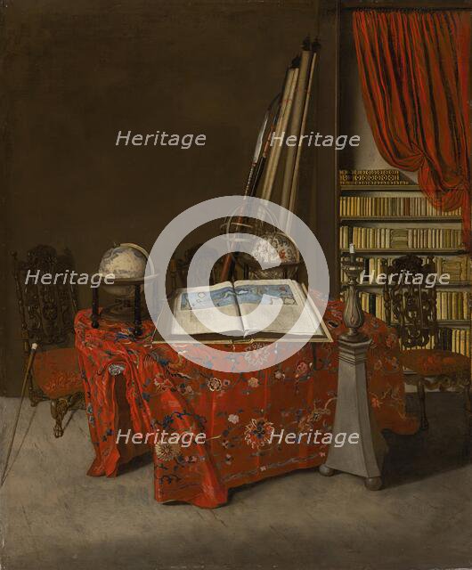 Corner of a Library, 1711. Creator: Jan van der Heyden.