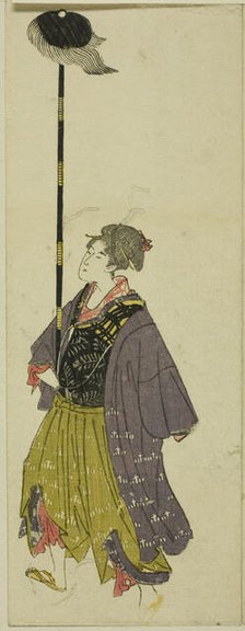 Parody of a daimyo procession, c. 1805/07. Creator: Utagawa Toyohiro.