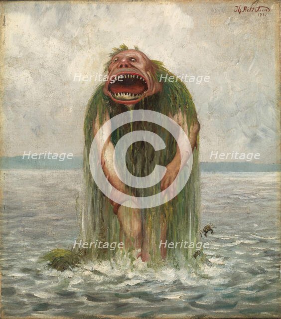 The Sea Monster, 1881. Creator: Theodor Kittelsen.