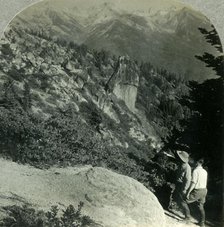 'The Great Western Divide from Panther Gap, Sequoia Nat. Park, Calif.', c1930s. Creator: Unknown.