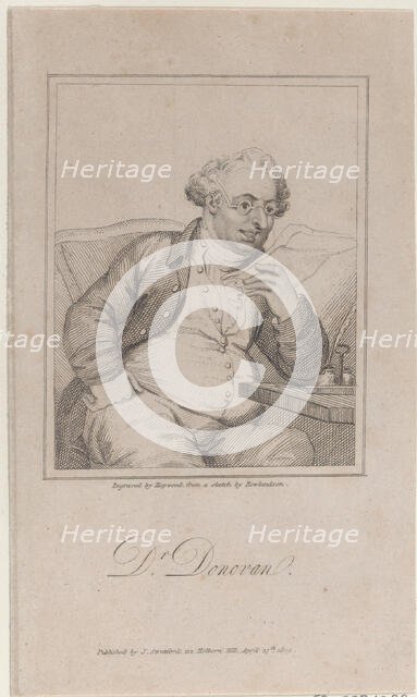 Portrait of Dr. Jeremiah Donovan, an army surgeon, 1809. Creator: James Hopwood the Elder.