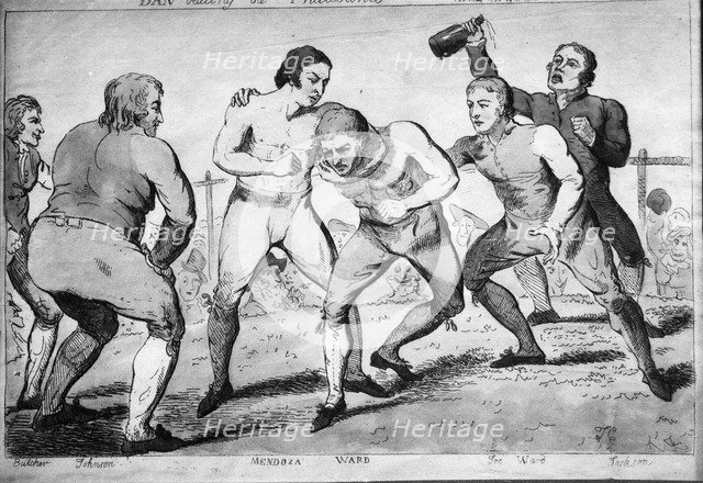 Daniel Mendoza (1764-1836), Jewish boxer. Artist: Unknown