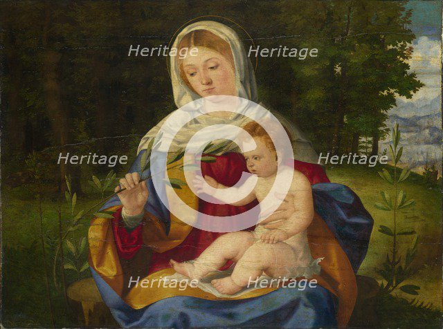 The Virgin and Child with a Shoot of Olive, ca 1515. Artist: Previtali, Andrea (ca 1480-1528)