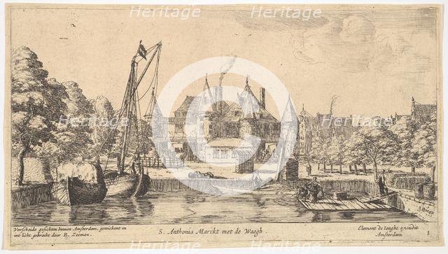 S. Anthonis Marckt met de Waegh, 17th century. Creator: Reinier Zeeman.