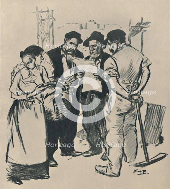 'Retour En Arrière', c1894, (1919). Artist: Theophile Alexandre Steinlen.