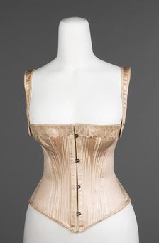 Corset, American, 1876. Creator: Worcester Skirt Company.