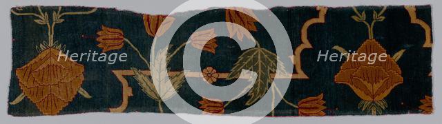 Fragments of a Carpet, 1600-1650. Creator: Imperial Manufactory (Indian).