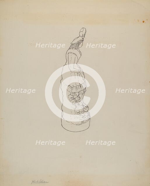 Statuette, c. 1939. Creator: Yolande Delasser.