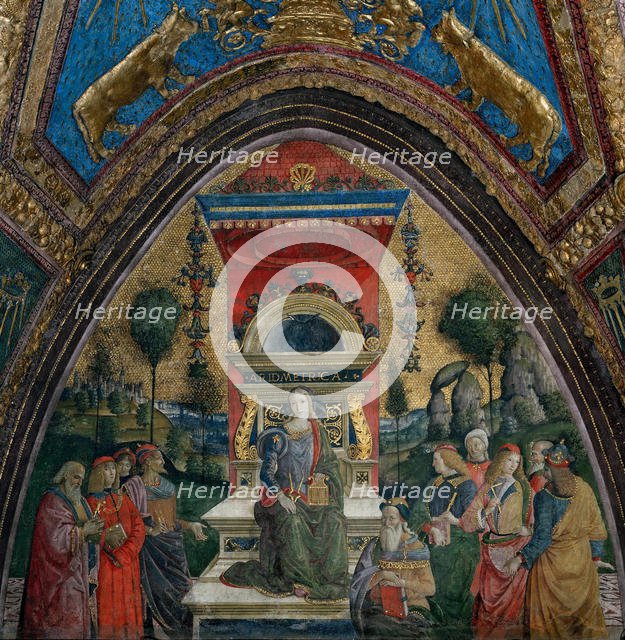 The Arithmetic, 1492-1494. Creator: Pinturicchio, Bernardino (1454-1513).