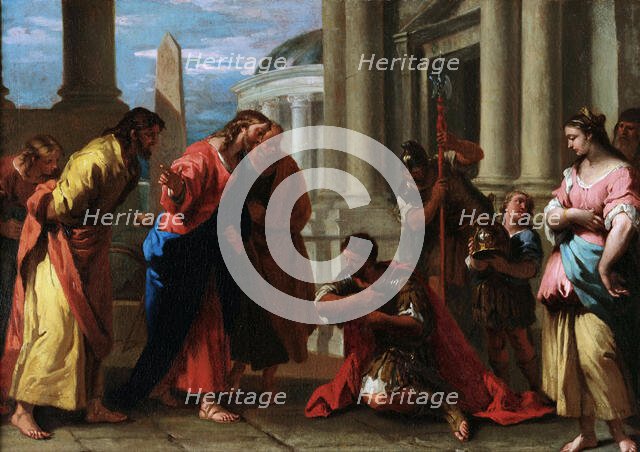 Christ healing the servant of a Centurion, 1729. Creator: Ricci, Sebastiano (1659-1734).