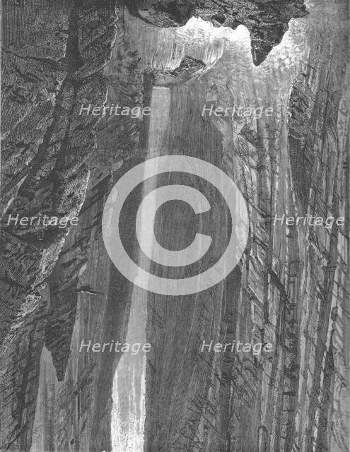 'The raft precipitated over a cataract in the Great Canon, Colorado', 1875. Creator: A. R Calhoun.