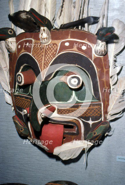 Spirit of the Earthquake, Nootka Mask, Pacific Norwest Coast American Indian Artist: Unknown.