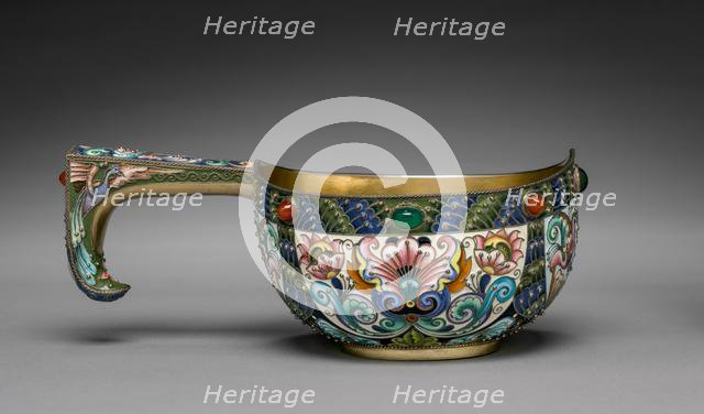 Kovsh (Wine Vessel), 1896-1906. Creator: House of Fabergé (Russian, 1842-1918); Fedor I. Rückert (Russian, 1840-1917), attributed to.